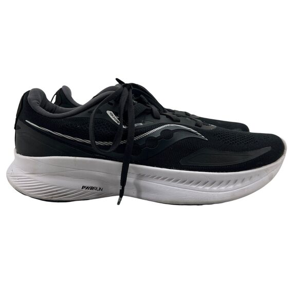 Saucony Womens 9.5 Running Shoes Black Guide 15 PWRRun Breathable Lightweight - Picture 1 of 16